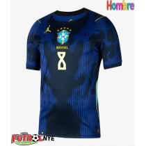 Camiseta Brasil Bruno Guimaraes #8 Visitante Equipación Mundial 2026 manga corta